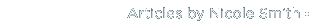 Articles by Nicole Smith